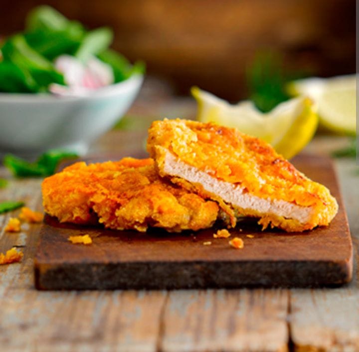 Milanesa de cerdo c/Queso y Fritas