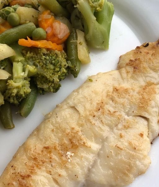 Filet a la plancha c/ Verduras al Horno